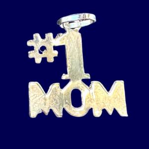 14k Yellow Gold #1 Mom Pendant