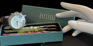 Ecclissi 23945 Sterling Silver Watch With 4 Bands
