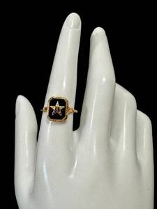 Vintage Order of Eastern Star 10k Gold Ring