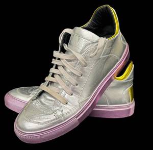 MM6 Maison Margiela Silver Metallic Sneakers