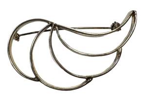Vintage Mexico Sterling Silver Modernist Brooch