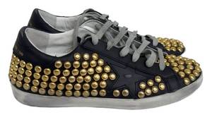 Golden Goose Superstar DB Studded Leather Sneakers Size 37