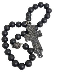 Deakin & Francis Sterling Silver King Arthur Cross Prayer Beads Chotki