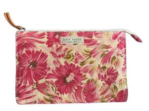 Kate Spade New York Dahlia Floral Canvas Pouch