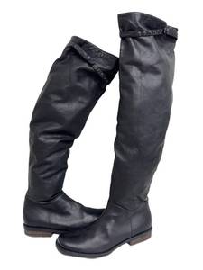 Dusica Sacks Italian Leather Knee High Boots Size 37.5
