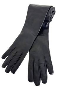 Carolina Amato Lambskin Leather Gloves Size 7