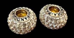 Pandora Sterling Silver Crystal Charms (Lot of 2)