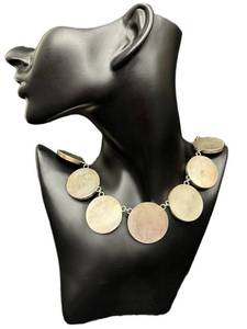 Unmarked Disc Necklace 18in