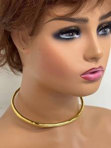Alexis Bittar Thin Collar Necklace 14K Gold-Plated Brass