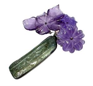 Rebecca Collins Floral Brooch  Pin