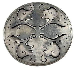 Silver Brooch - Hallmarked Bmf Pierced