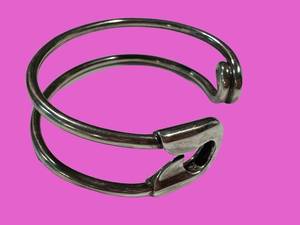 Safety Pin Cuff Bracelet - Unbranded Unmarked Metal