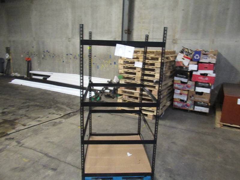 Adjustable Black Metal Frame Built to Fit Onto Pallets - Perfect for Projects