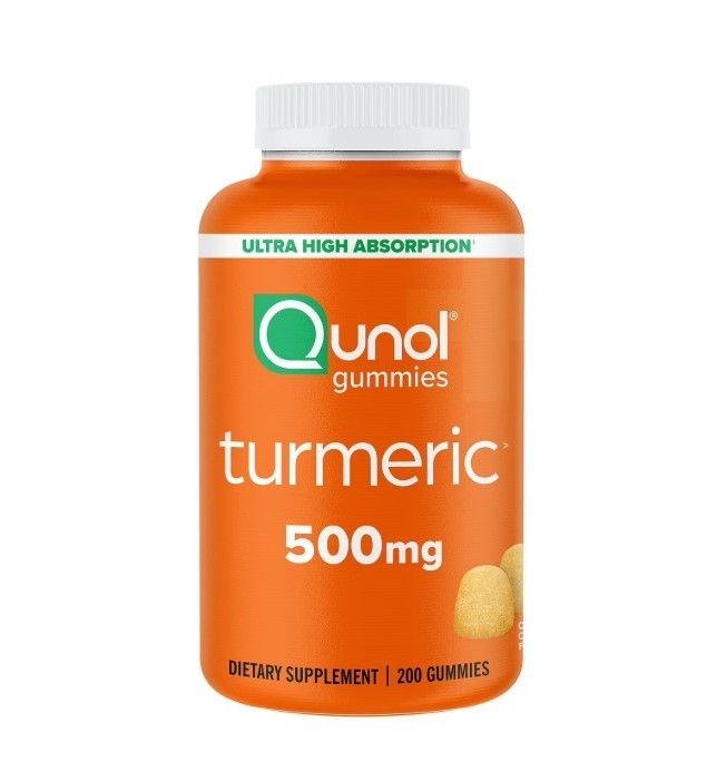NEW Qunol Turmeric Curcumin Complex Ultra High Absorption Gummies, 500mg 200 count