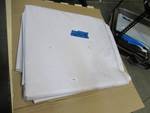 NEW Vinyl Tarp Remnant - 10' x 50'  White / White Vinyl tarp - 15 oz. Midweight Duty