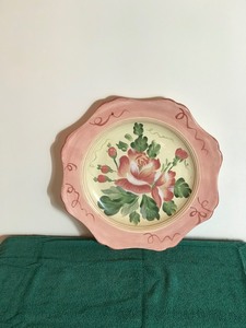 Certified International Large Decorative Plate with Flowers