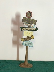 Small Wooden Decorative Sign for the Cabin - Camp Bear Paw - To the Lake and More