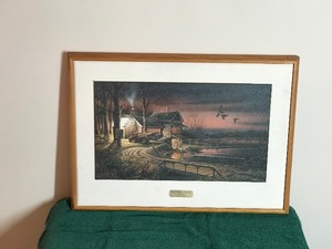 Framed Picture by Terry Redlin - Hunters Haven - The Wooden Gallery Process
