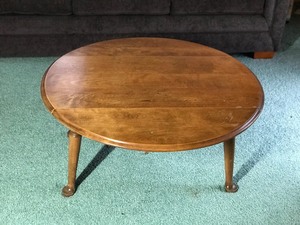 Solid Wood Drop Leaf Coffee Table  - smoke free