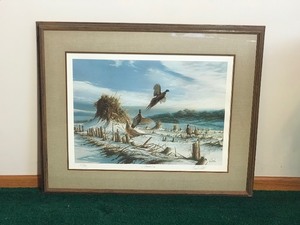 Framed, Signed and Numbered Print by Terry Redlin - Startled - 558960