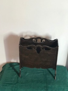 Vintage Wood Magazine Rack