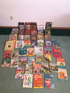 Lot of Children Books - Mostly Old Ones - Dr. Sues - Jimney Cricket - J. Fred Muggs - Davy Crockett - Might Mouse -,Howdy Doody and More