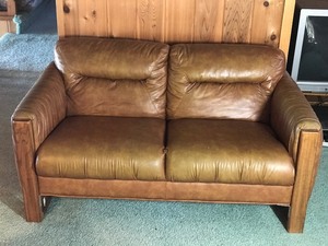 Brown Sofa (smoke free) - see description for more info