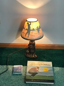 Small Golf Lamp with 2 Golf Books