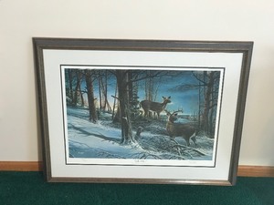 Framed, Signed and Numbered Print by Terry Redlin - Night Watch - 3332400