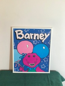 Kids Barney Wall Hanging Picture