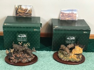 Terry Redlin Whitetail Deer Limited Edition Sculptures - see description for more info