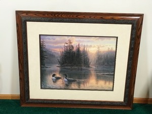 Beautiful Framed, Signed and Numbered Print by Greg Alexander - Peaceful Encounter - AP 6599
