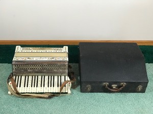 Vintage Litalia Accordion Made In Germany With Case