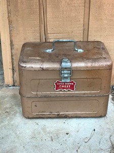 Vintage Little Brown Ice Chest