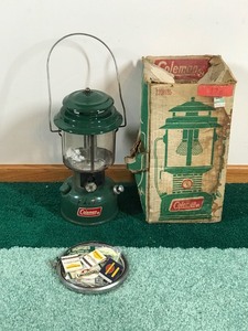 Vintage Coleman Lantern Model 220J with Accessories and Original Box
