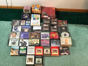Music Cassette Tapes, 8 Tracks, CDs and More