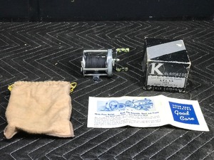 Vintage Kalamazoo Fishing Reel with Original Box and Manual - Model Atlas Model 1703 Model D