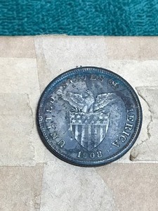 1908 S Philippines One Peso 80% SILVER Coin
