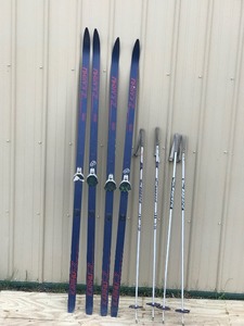 2 - Sets of Winter Skiis with Poles - Karhu ST 200 and 205 With Leopard Skii Poles