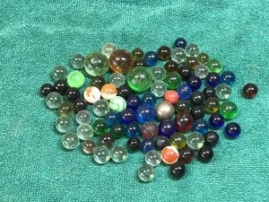 Lot of Collectible Marbles - Some Glow Green when Hit with a Black Light