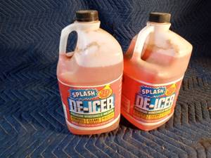 2 gallons of De-icer windshield washer fluid