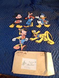 Walt Disney cardboard wall characters