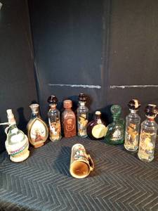 lot of Vintage liquor bottles