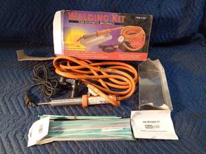 New welding kit with manual for synthetic materials