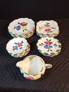 Blue Ridge dishes and Hand painted under glaze southern potteries USA