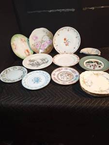 Assortment of China plates
