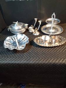 Multiple metal household items