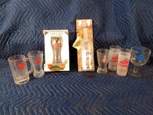 Grainbelt, Pabst, Schlitz, Steamboat Inn, Sundown Saloon with lure glasses and more