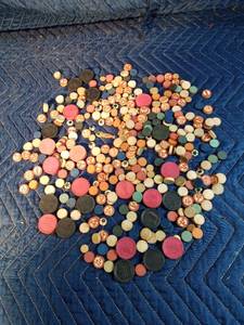 Wooden Bingo and Checker game pieces