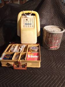 Plano Tackle box with tackle and 2 minnow buckets